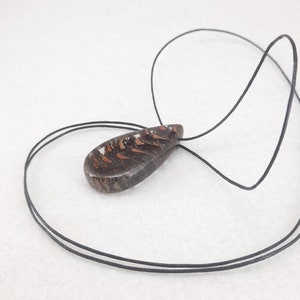 Epoxi pendant // necklaces //Pendants // wood jewelry image 3