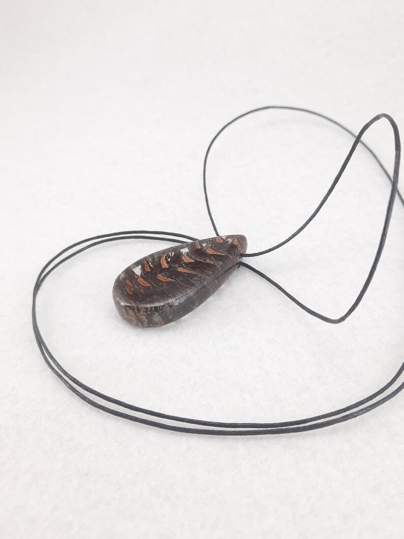 Epoxi pendant // necklaces //Pendants // wood jewelry image 3