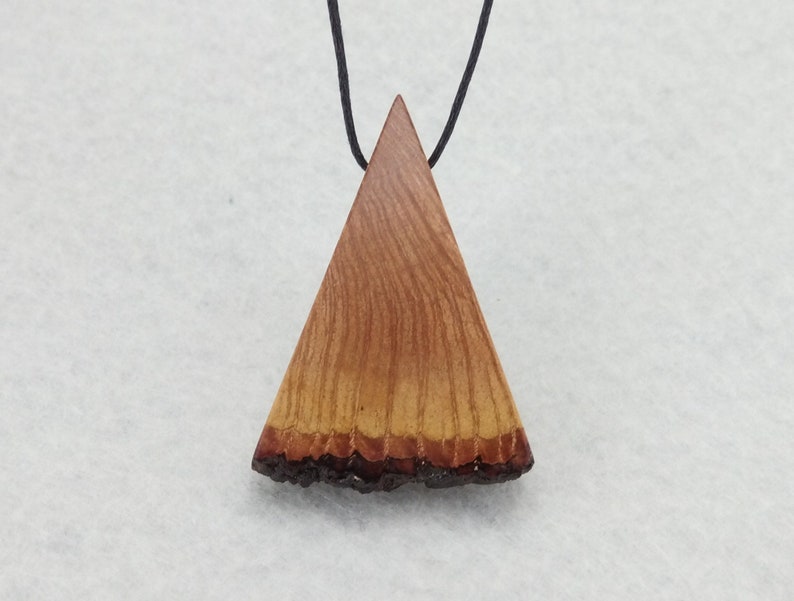 wood pendant wood necklace necklaces Pendants wood jewelry holm oak wood necklace