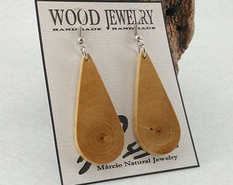 Lagerstroemia wood earrings, wood earrings