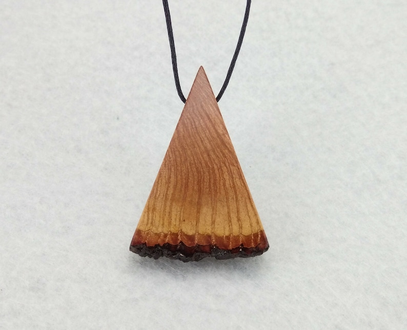 wood pendant wood necklace necklaces Pendants wood jewelry holm oak wood necklace