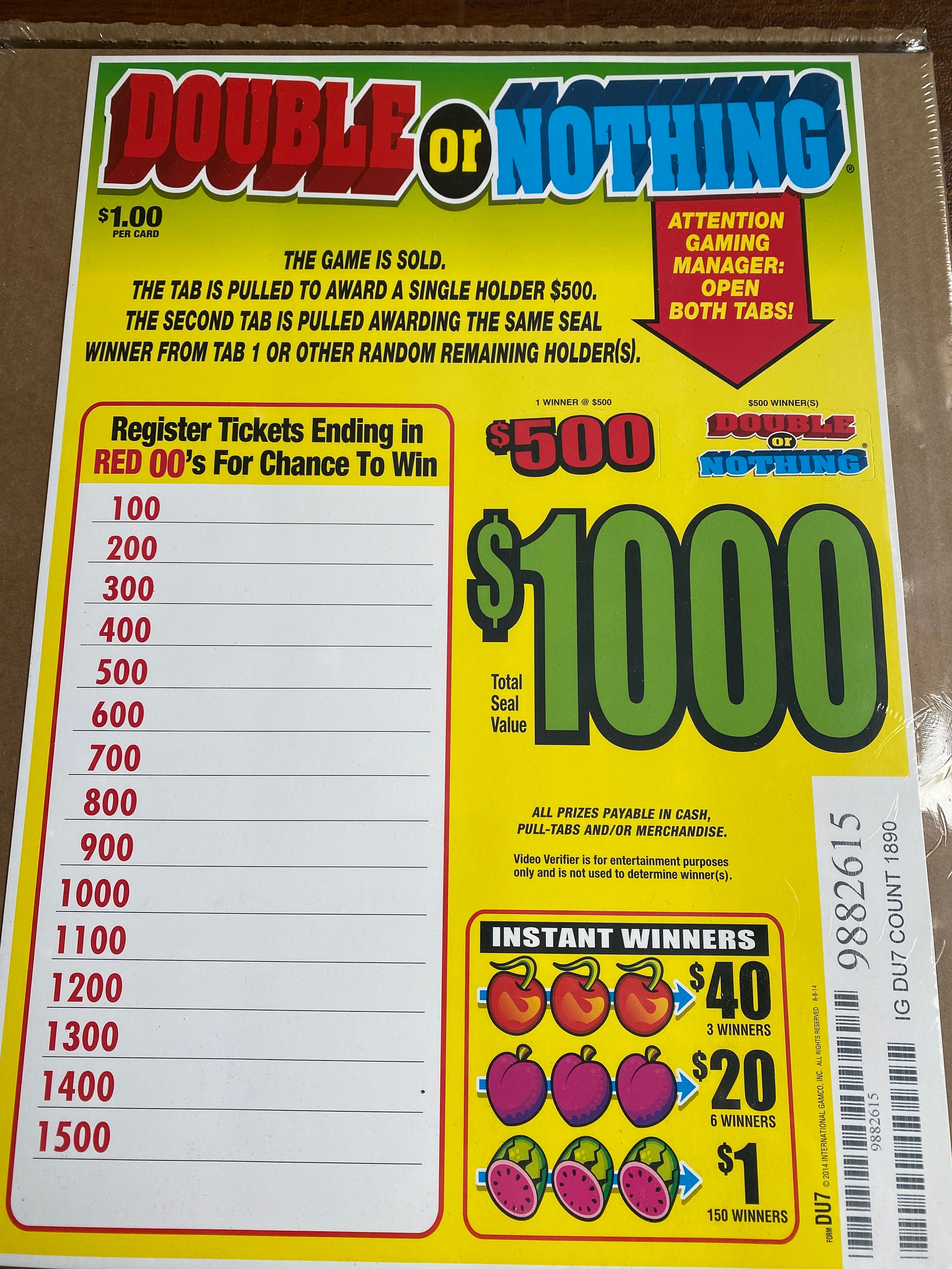 Pull Tabs for sale Only 3 left at 70