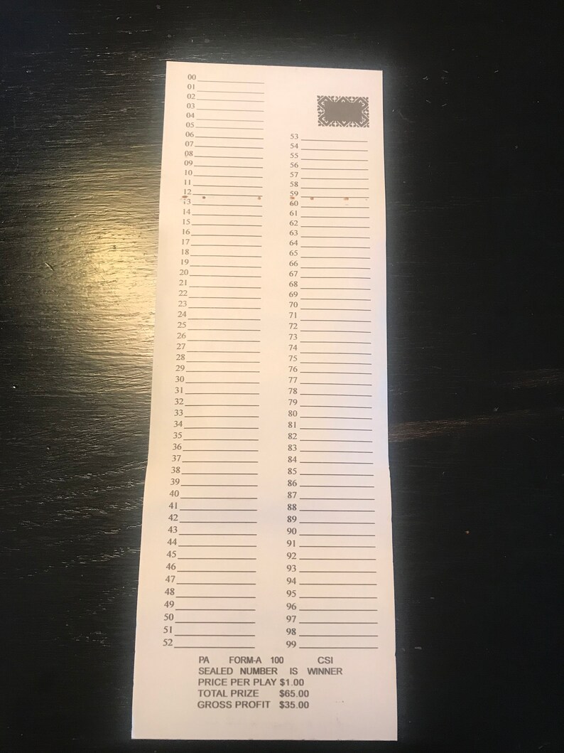 One Dozen #100 Sure Tip Board Games Raffle Tickets Jar Tickets Free Shipping USA