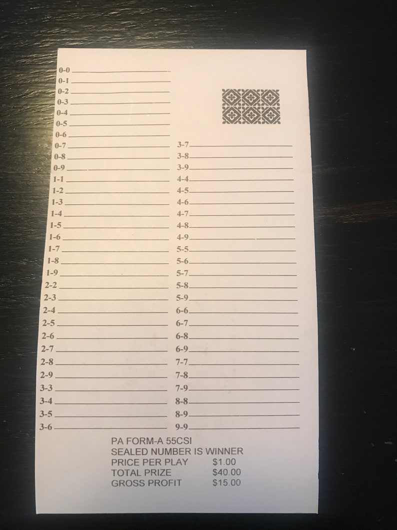 One Dozen 55 Sure Tip Boards Raffle Tickets Jar Tickets Free Etsy