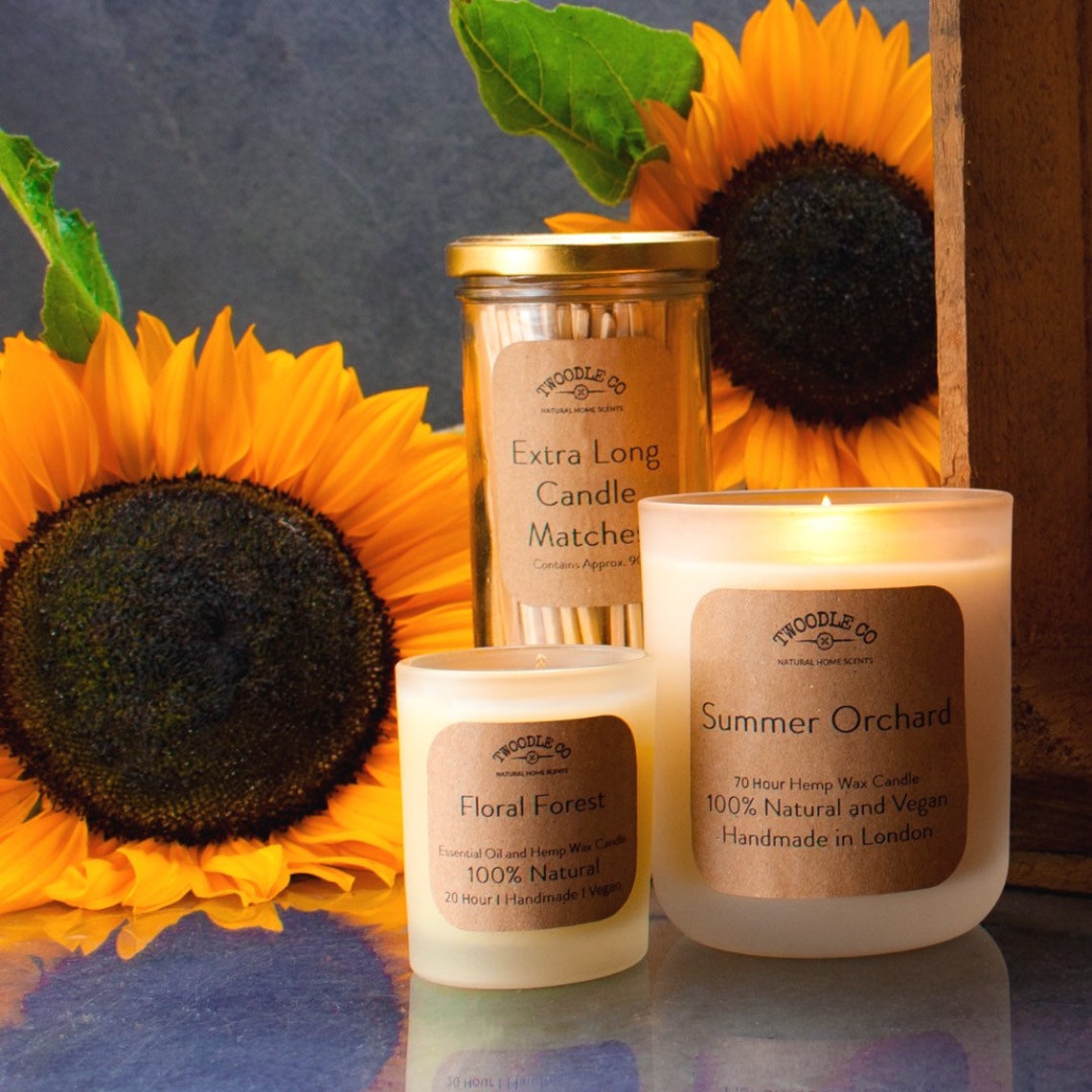 Herb Garden 100 Natural Scented Candle Made With Essential Etsy