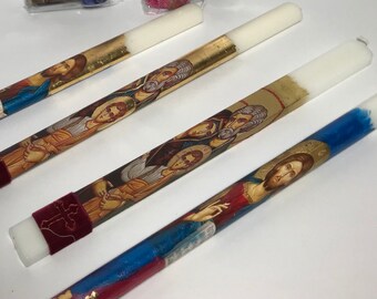 Easter candles-Greek easter candles, Easter lambada,jesus easter candle for boy or girl