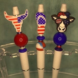 Patriotic Beaded Pens