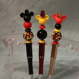 Mouse Head Beaded Pens/Honey Bear/Blue Koala