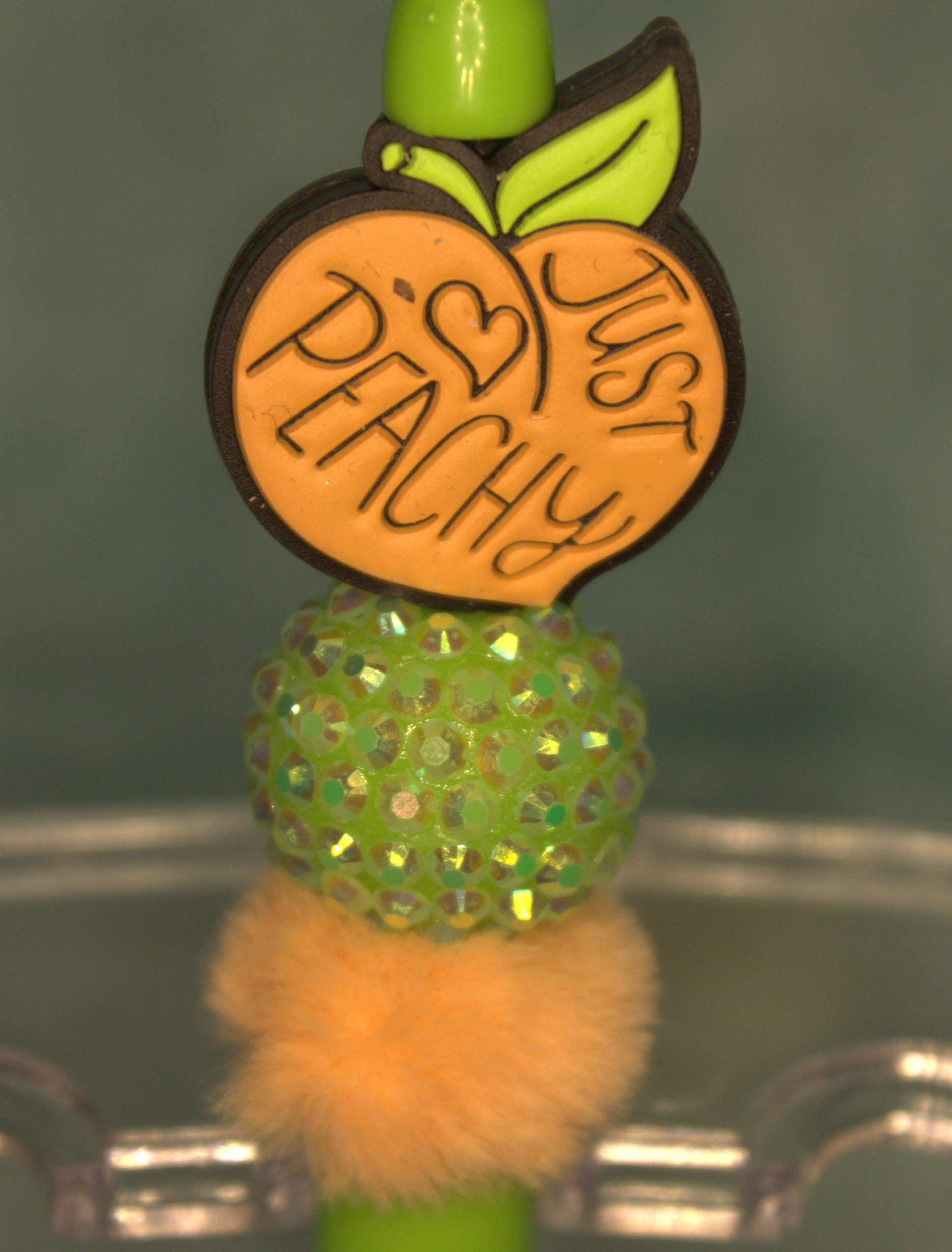 Just Peachy Beaded Pen