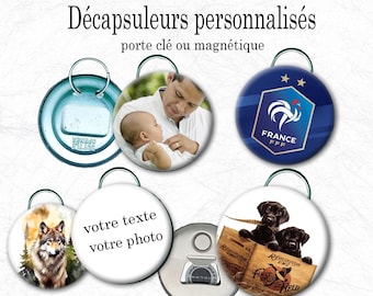 Décapsuleurs, porte clés, décapsuleur personnalisé, décapsuleur magnétique,  cadeau homme,