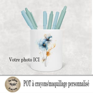 Pot à crayons, pot à maquillage personnalisé