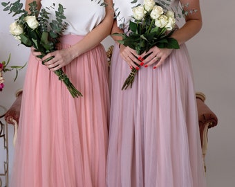 Clearance! Bridesmaid Tulle Skirt, bridesmaid dress, maxi skirt, photo shoot skirt, one size fits most  women skirt, wedding skirt