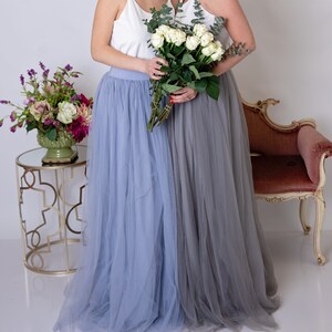 tulle skirt bridesmaid outfit