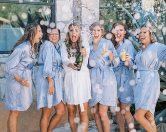 Rush Order Bridesmaid Robes/ Bridal robes/ Wedding robes/ Lace Robes/ Bridesmaid Gifts/ Bridal Party Robes/Personalized Bridesmaid Robes