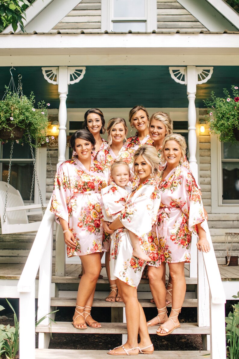 set of bridesmaids robes