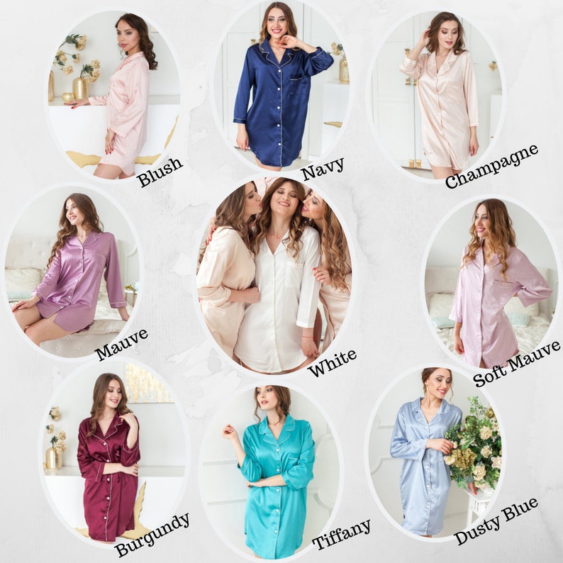CLEARANCE Sleep Shirts for Bridesmaids /getting Ready Outfits Etsy