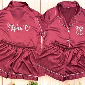 Custom Sorority Pajamas Gifts Sport Team Pajamas Custom Name Sorority Gift College Matching Personalized Gift For Her