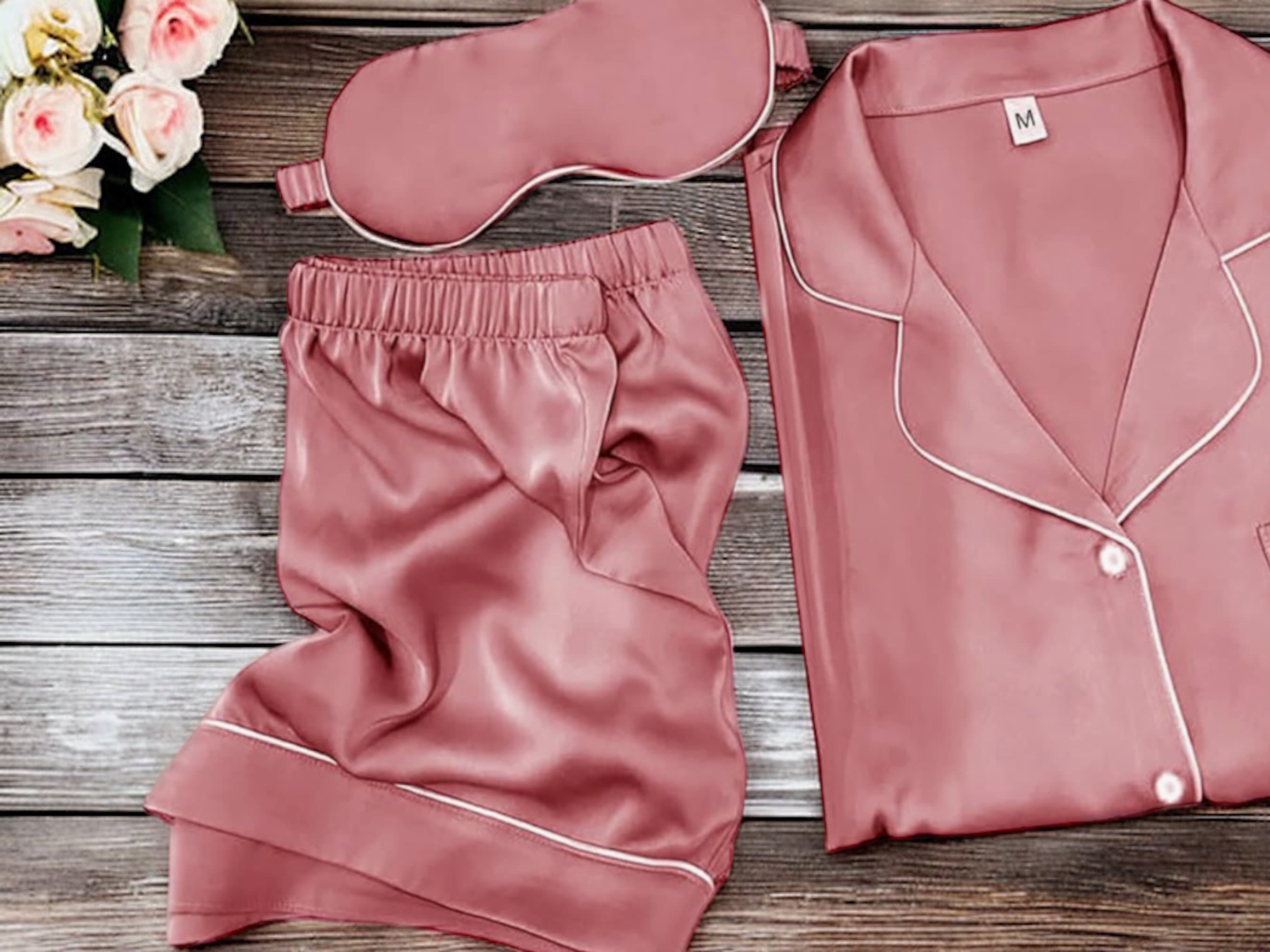 Dusty Rose Pajamas Etsy Canada