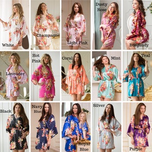 Plus Size Bride Bridal Bridesmaid Robes, Bridesmaid Gifts, Wedding Robes, Getting Ready Robes, Lace Robes, Plus Size Floral Robe image 10