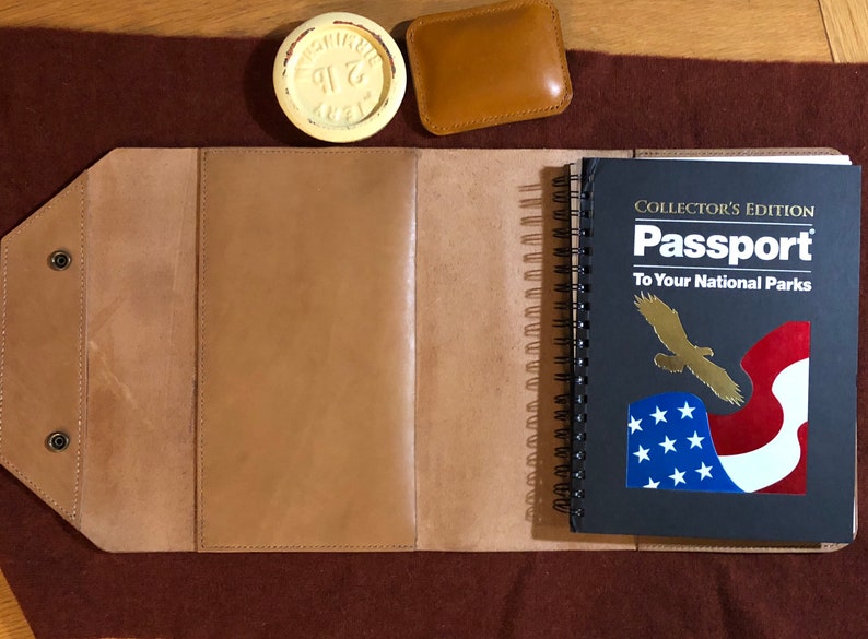 National Park Service Collectors Passport Leather Cover Custom image 6