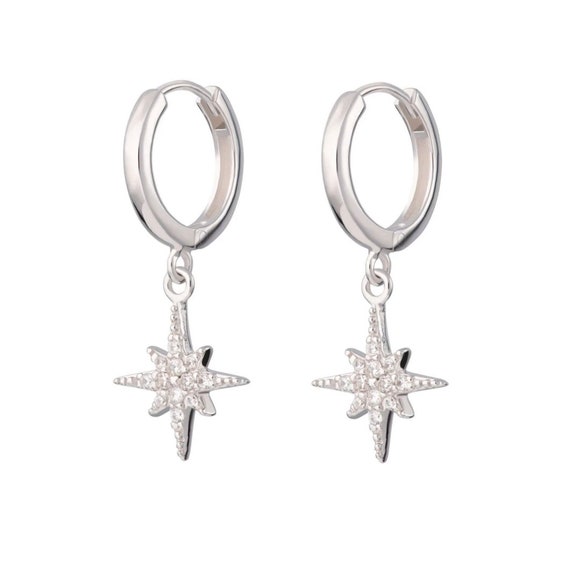 Gold-plated Sterling Silver Starburst Cubic Zirconia Earrings Gold-plated Sterling Silver Starburst Cubic Zirconia Earrings