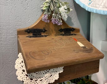 wooden candle box