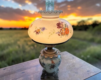 Vintage Electric Hurricane Lamp