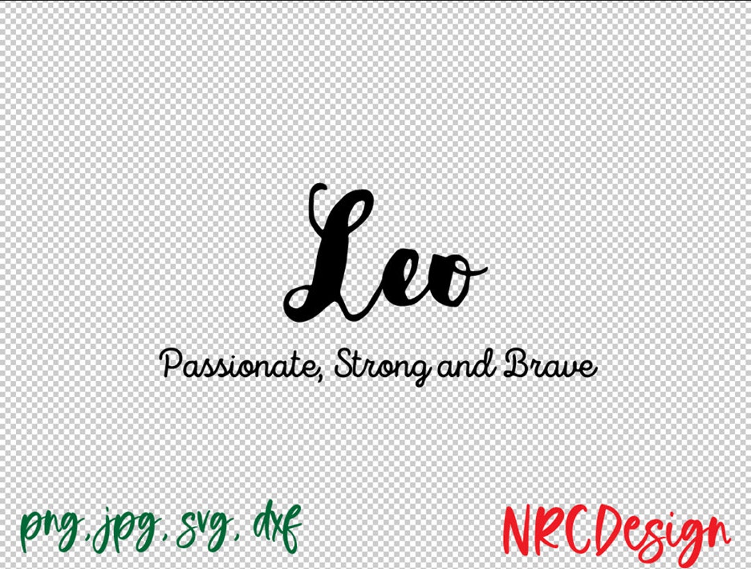 Leo SVG Horoscopes, SVG Cut File, Horoscopes - Etsy