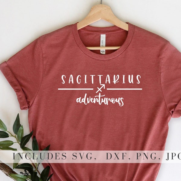 Sagittarius svg | Sagittarius Horoscope svg | Zodiac Sign | Cute Horoscope Design | Sagittarius with Trait svg