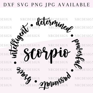 Skorpion svg, Skorpion merkmal svg, Skorpion Sternzeichen svg, süße Schnittdateien, Sternzeichen, Horoskopzeichen,
