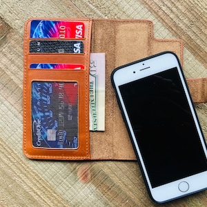 Cartera para iPhone, Funda de piel para iPhone, iPhone XS Max, iPhone Xr, iPhone 8, 8 Plus, iPhone X, XS, iPhone 7, 7 Plus, 6, 6 Plus, Funda magnética, CK