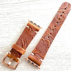 Apple Watch Band Series 9 8 7 6 5 4 3 2 1&SE, ULTRA, 49-45-42-44, 41-40-38mm, Leather Watch Band, iWatch Band Apple Watch Leather Band, C.F