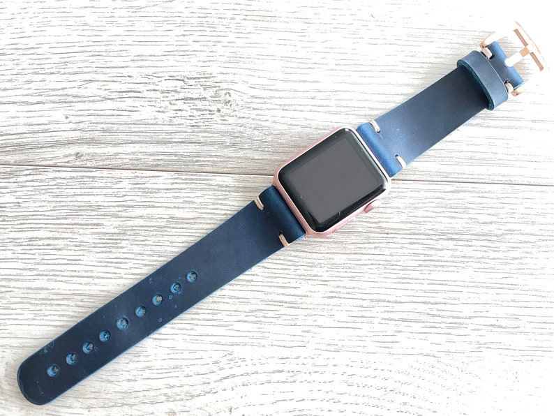 Navy Blue Apple watch band Series 1 2 3 4 5 6 SE 38mm 40mm Etsy