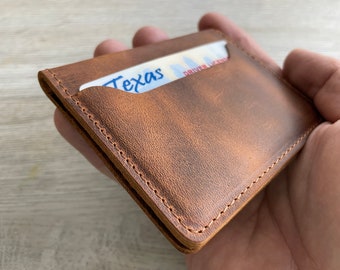 Minimalist Leather Wallet, Credit Card Wallet, Leather Wallet, Slim Leather Wallet,  Unisex Wallet
