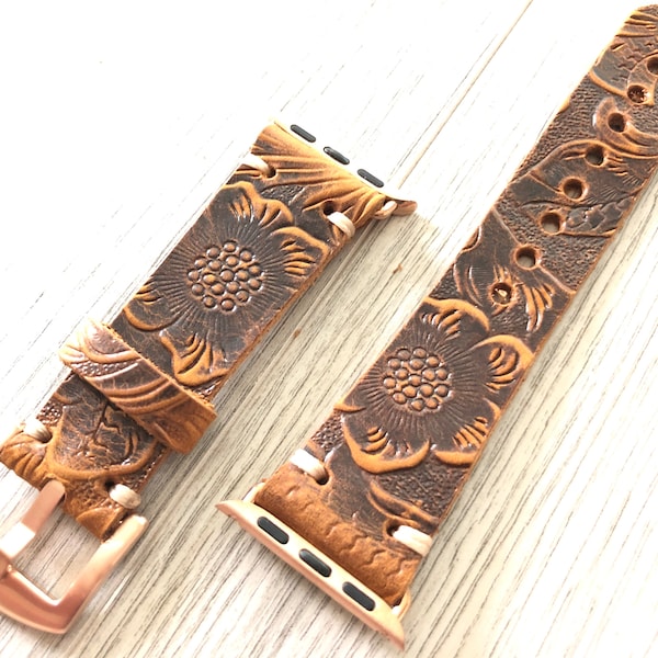 Apple Watch Band, Leather Apple Watch Band, Leather Watch Band, iWatch Band, Series 9 8 7 6 5 4 3 2 1 SE, 49-45-44-42-41-40-38 mm ULTRA