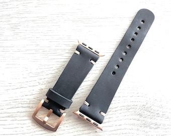 Apple Watch Band, Leather iWatch Bands, Series 11 - 1, SE, 49-46-45-44-42-41-40-38 mm, ULTRA B.Leather