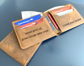 Personalized leather Wallet, Handmade personalized mens wallets,