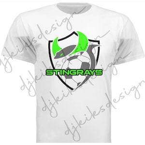 Stachelrochen Fußball Team Logo - Digital Download .jpg .png - futbol, Kids Fußball Team