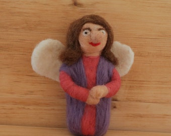 Christmas Angel, Angel, Bible Figure, Wool Figure, Handmade,