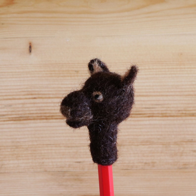 Dog head, pencil attachment, decorative items, gift items image 2