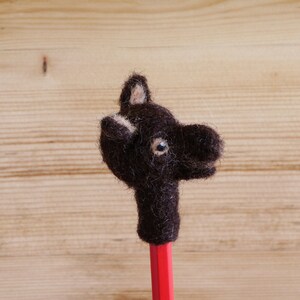 Dog head, pencil attachment, decorative items, gift items image 1