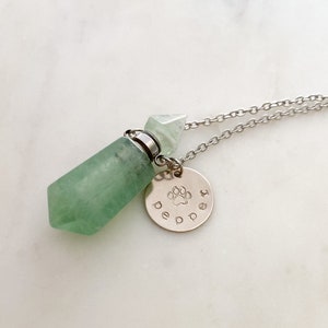 Personligt kristallurnhalsband för husdjur, minnessak för husdjur