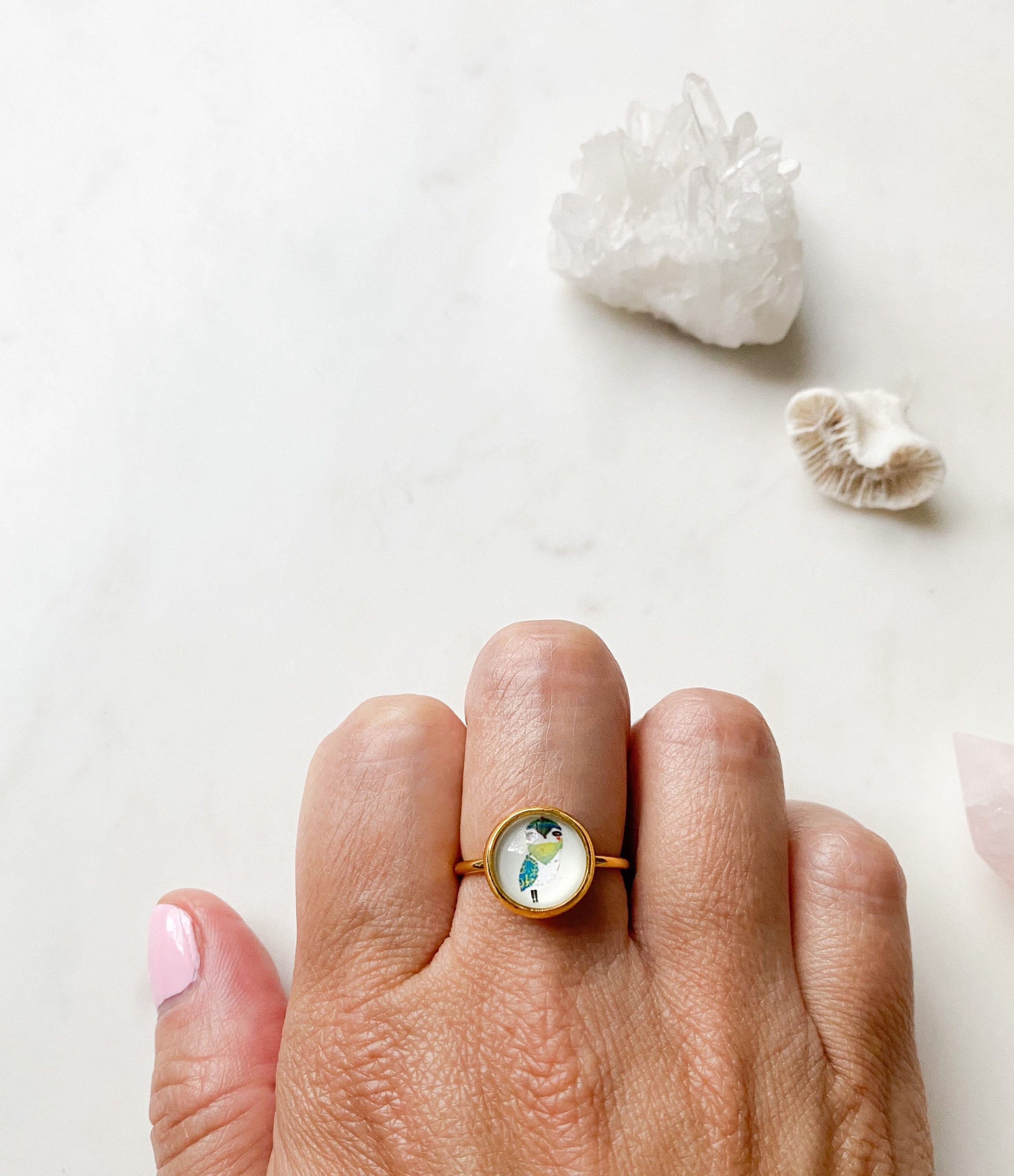 Owl Ring, Tarnish Free Ring, Dainty Ring, Summer Ring, Sister Gift, Ring, Stackable Ring, Gift for H