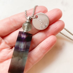 rainbow fluorite, pet urn, human urn, customized urn, name on tag attached to crystal urn, silver or gold hardware available, over ten crystals to choose from, ruby blue co