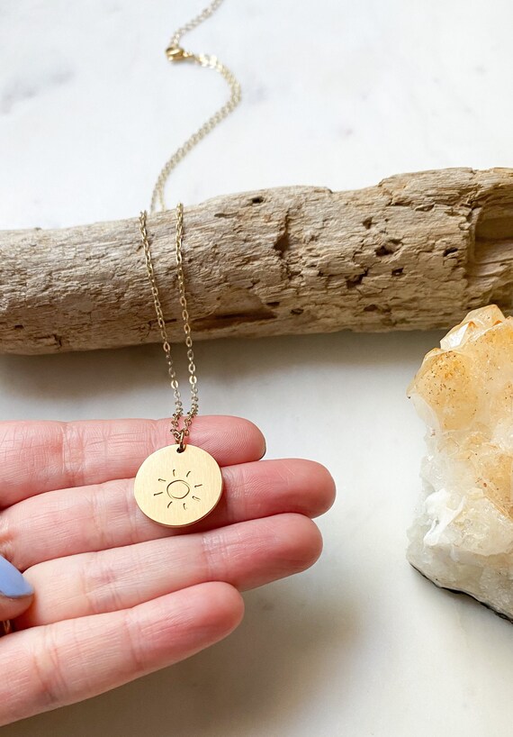 Sunshine necklace gold deals