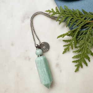 Custom Crystal Pet Urn Necklace, Memorial Keepsake with Hand Stamped Tag image 11