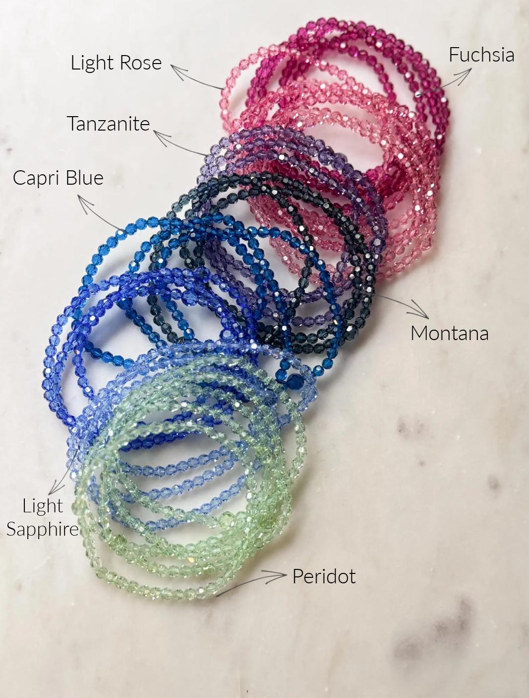 Acquista Braccialetti di cristallo di lusso per le donne Braccialetti a catena regolabili con zirconi colorati brillanti Braccialetti per ragazze Gioielli per San Valentino in Italia a partire da 10