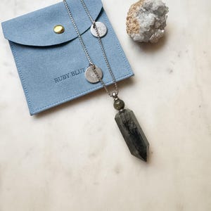 Custom Crystal Pet Urn Necklace, Memorial Keepsake with Hand Stamped Tag image 17