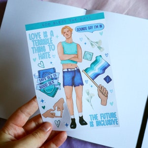 God Bless The Gays | Gay Pride Sticker sheet | Queer Stickers | Gay Stickers | LGBTQI+ Stickers | Pride