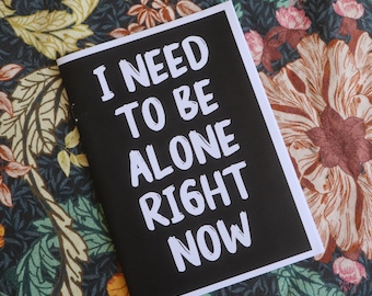 Ich muss gerade allein sein | Mentale Gesundheit Comic-Buch-Zine | Kunst Zine